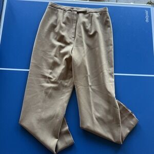 Petite Sophisticate‎ Tan Brown Dress Business Pants Womens Size Wool Blend